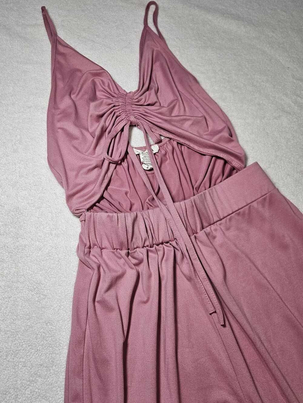 Jumpsuit Capella Dusty Rose Size M V-neck
